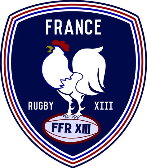 Re-design of French Rugby a XIII (Rugby League) badge Rugby France, French Rugby, France Rugby, All Blacks Rugby, All Blacks, Rugby League, Juventus Logo, Sport Team Logos, Rugby