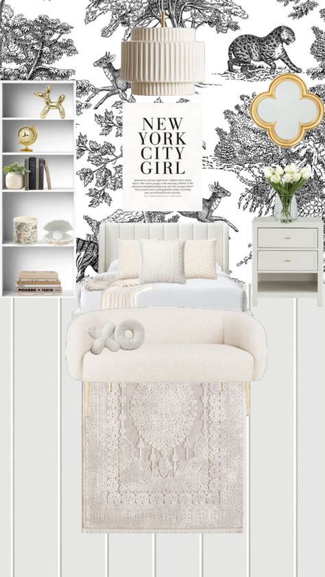 #roominspo  #fyp Gossip Girl Room, Gossip Girl Aesthetic, Serena Van Der, White Room Decor, Serena Van, Pinterest Room Decor, Preppy Room, Dream Room Inspiration, Room Makeover Bedroom