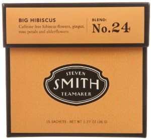 Smith Tea, Big Hibiscus Herbal, 15-Count Smith Teamaker, Steven Smith, Lemon Myrtle, Herbal Tea Blends, Peppermint Leaves, Herbal Infusion, Caffeine Free, Tea Blends, Sachets