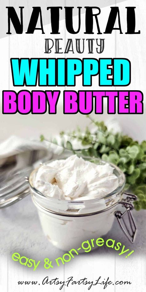 How To Make The Best DIY Homemade Whipped Body Butter Body Butter Recipe Whipped, Shea Body Butter Recipe, Winter Body Butter, Homemade Whipped Body Butter, Body Butter Recipe Homemade, Coconut Oil Body Butter, Diy Body Butter Recipes, Homemade Balm, Shea Butter Recipes