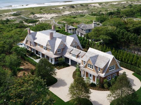 Hamptons Mansion Exterior, Hampton Mansion, Hamptons Mansion, The Hamptons Houses, East Hampton Houses, Mansion Exterior, Shingle Style Homes, Westport Ct, Mega Mansions