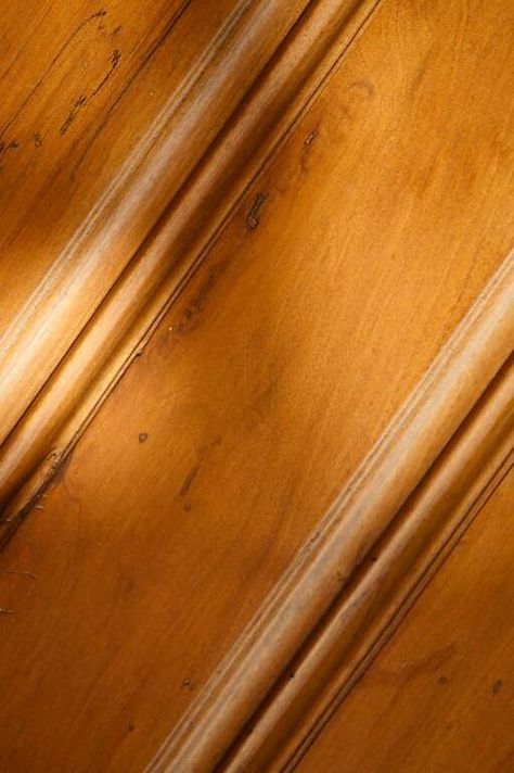 Painting Over Varnish: How to Paint Over Varnished Wood Trim — Learn to paint over varnished wood trim using the correct painting procedure. Paint Over Varnished Wood, Wood Panneling, Painting Wood Paneling, Hallway Cabinet, Painted Wood Walls, How To Varnish Wood, Paint Projects, Downstairs Bathroom, Starter Home