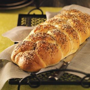 Everything Bread Recipe from Taste of Home -- shared by Traci Wynne of Denver, Pennsylvania Everything Bread Recipe, Everything Bread, Biscuit Rolls, Breads & Buns, Homemade Breads, Yeast Breads, Food Bread, Loaf Of Bread, Bread Biscuits