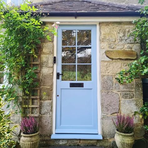 Farrow And Ball Lulworth Blue, Lulworth Blue, Blue Paint Color, Blue Front Door, Door Paint, Farrow And Ball, Blue Door, Blue Paint, Paint Color