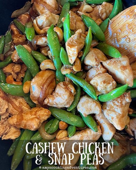 Cashew Chicken & Snap Peas Chicken Snap, Chicken Pea, Slow Cooker Cashew Chicken, Board Recipes, Chinese Sausage, Quick Stir Fry, Corned Beef Hash, Beef Hash, Cashew Chicken