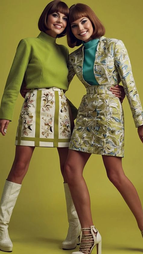 12 Timeless Women Outfits from the Swinging 1960s to Keep You Stylish - Cheerful Talks 1960s British Fashion, 60s Fashion Party Outfits, Sixties Fashion Women, 60s Fashion Women 1960s Outfits, 1970s Summer Fashion, Sixties Outfits, Swinging Sixties Fashion, Transformative Fashion, Mod Style 60's