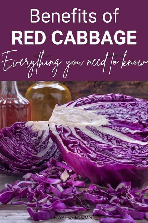 A visually appealing Pinterest pin showcasing a guide to red cabbage. The image includes vibrant photos of red cabbage. Perfect for those looking to enhance their meals with this nutritious vegetable! #HealthyEating #RedCabbageGuide Red Cabbage Benefits, Purple Cabbage Juice, Cabbage Juice Recipe, Cabbage Juice Benefits, Corn Health Benefits, Cabbage Health Benefits, Basil Health Benefits, Cucumber Health Benefits, Cabbage Varieties