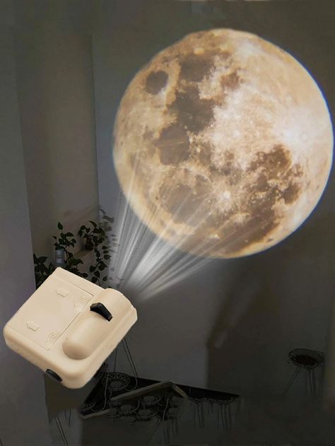 1pc Mini Plastic Projection Light, Funny Galaxy Projector For Home | SHEIN USA Projector Photography, Moon Galaxy, Photo Lamp, Hiasan Bilik Tidur, Projection Lamp, Galaxy Lights, Room Photo, Vintage Food, Food Trailer