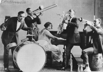 ...  called Edythe Turnham and her Knights of Syncopation, the Edythe Turnham Orchestra was a prominent fixture in the Seattle music scene during its “Jazz Age” (1920-1933). Description from pragmaticobotsunite.com. I searched for this on bing.com/images 1920 Music, 1920s Jazz, Jazz Cat, Moving To Chicago, Cotton Club, Jazz Artists, Jazz Age, Jazz Club, Jazz Band