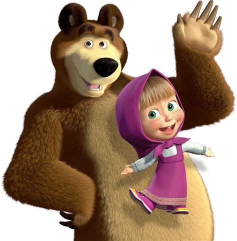 Marsha E O Urso | Masha Eo Urso Decoração, Lembrancinha Nursery Decals Girl, Marsha And The Bear, Bear Cake Topper, American Cartoons, Bear Birthday Party, Bear Images, Bear Paintings, 2nd Birthday Party Themes, Masha And The Bear