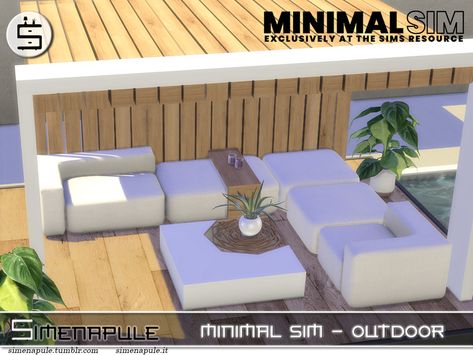 The Sims 4 Cc Furniture Minimal, Sims4 Cc Outdoor Furniture, Sims Outdoor Furniture, Sims Backyard Cc, Sims 4 Garden Furniture, Sims Resource Decor, Ts4 Cc Outdoor Furniture, The Sims 4 Cc Outdoor Furniture, The Sims Resource Couch