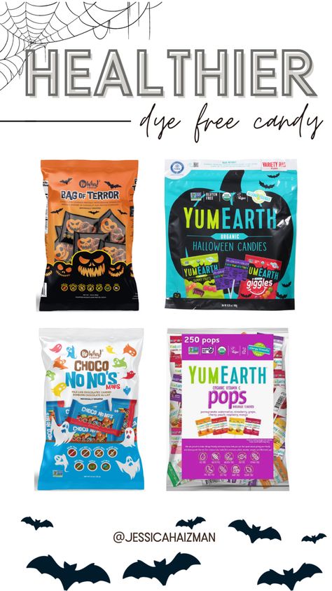 Dye free halloween candy options for halloween 2023 Dye Free Halloween Candy, Dye Free Candy, Dye Free Snacks, Dye Free Foods, Food Alternatives, Movie Food, Healthy Food Alternatives, Healthy Food Swaps, Food Swaps