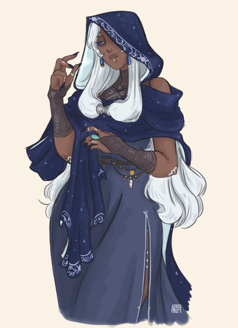 Blue Diamond As A Human, Human Sapphire Steven Universe, Steven Universe Human Version, Human Blue Diamond, Blue Diamond Human, White Haired Character Design, White Hair Character Design Female, Black Character Art, Star Character Design