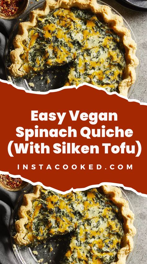 Welcome to our delightful recipe for Easy Vegan Spinach Quiche! Whether you're a vegan, have an egg allergy, or simply looking to try something new, this Vegan Spinach Quiche, Vegan Quiche Recipes, Spinach Quiche Recipes, Vegan Quiche, Vegan Spinach, Pumpkin Breakfast, Egg Allergy, Spinach Quiche, Vegan Brunch