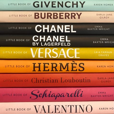 Vogue Book Aesthetic, Fashion Books Aesthetic, Designer Books, Luxury Brand Names, Fashion Dream Job, Fashion Design Books, I Want More, Valentino Fashion, Fashion Book