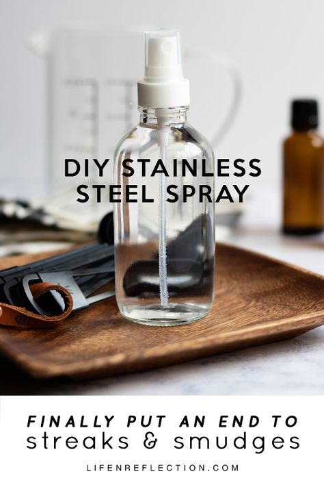 Diy Stainless Steel Cleaner Appliances, Natural Stainless Steel Cleaner, Diy Stainless Steel Cleaner, House Cleaning Products, Diy Essential Oil Recipes, Diy Cleaning Products Recipes, Stainless Steel Cleaner, Homemade Cleaning, Cleaner Recipes