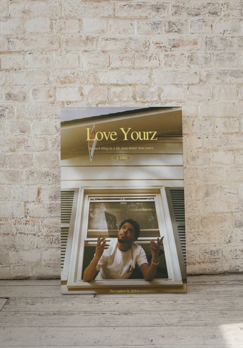 Love Yourz J Cole Poster, J Cole Love Yours, Ship Bedroom, Tattoo Different, Tattoo Black Women, Love Yourz J Cole Tattoo, Love Yourz J Cole, J Cole Art, J Cole Tattoo