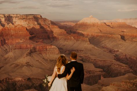 elopement locations, top 8 elopement locations in Arizona, perfect spots for an intimate wedding, setting the mood for your elopement, wedding planning, where to get married in arizona Grand Canyon Wedding, Grand Canyon Sunrise, Canyon Elopement, Sunrise Elopement, Arizona Elopement, Places To Elope, The Grand Canyon, Oregon Wedding, Elopement Locations