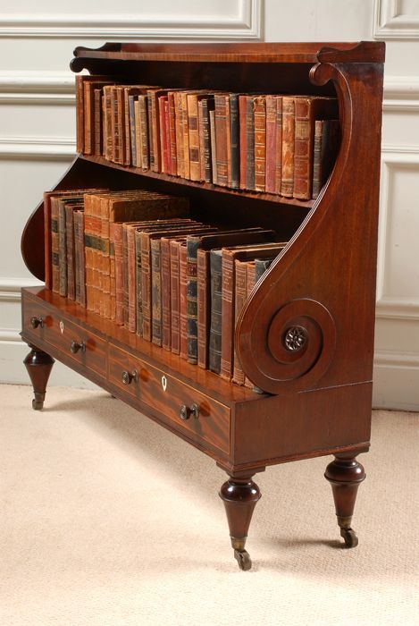 Hobbit Bedroom, Gothic Library, Rococo Furniture, Home Library Design, House Things, Dream Houses, Clever Storage, Book Shelf, Mahogany Wood