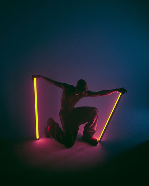 Neon Photoshoot, Studio Lighting Setups, Canon Eos R, Creative Fashion Photography, Studio Portrait Photography, Fashion Photography Inspiration, Colorful Portrait, Aesthetic Cute, Dance Photos