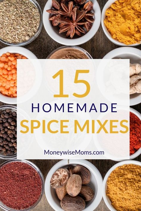 There is nothing quite like homemade spice mixes. They help you save money, plus you can control the ingredients in case your family has allergies or sensitivities. Homemade Spice Mixes, Seasoning Salt Recipe, Homemade Seasoning Salt, Homemade Dry Mixes, Homemade Ranch Seasoning, Homemade Spice Mix, Spice Blends Recipes, Spice Mix Recipes, Homemade Spice Blends