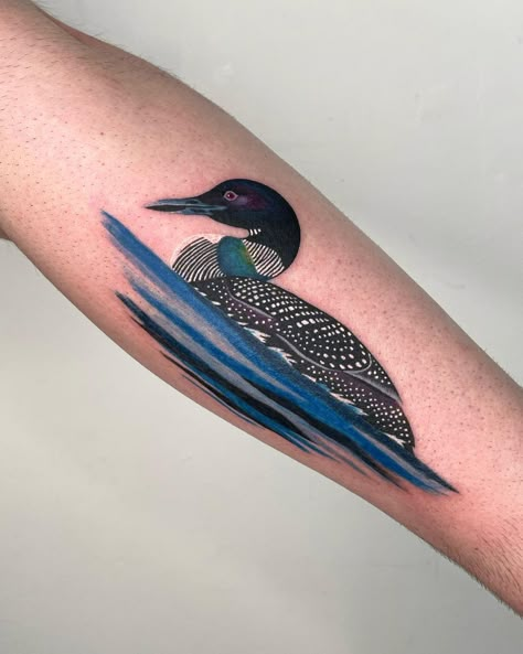 Loon Tattoo, Portland Tattoo, Duck Tattoos, Hunting Tattoos, Tattoo Illustration, Sister Tattoos, Nature Tattoos, Birds Tattoo, Art Ink