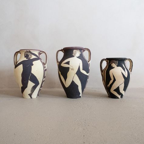 Whilst prepping for @artistsopenhouses we came across a few terracotta pots that had been in storage for a while. We talked about how we could bring new life to them and really elevate these humble pots. So we approached the wonderful @yolande_beer_ceramics and commissioned her to transform the pots with her signature, painterly figures. Each is unique and special and will be available to buy from our online store later today. And if you’re in the area, they are also on display in our showroo... Pretty Trinkets, Form Inspiration, Decorated Furniture, Cultural Artifact, Dry Garden, Merch Ideas, Pottery Plates, Clay Ideas, Clay Ceramics