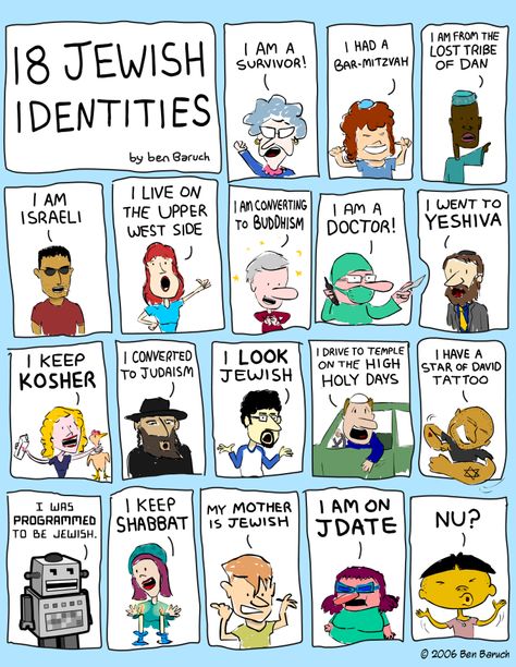 Jewish identities: I can think of a few more but this is a great start Jewish Jokes, Jewish Music, Messianic Judaism, Hebrew School, Jewish Humor, Jewish Girl, Jewish Culture, Jewish People, Jewish Holidays