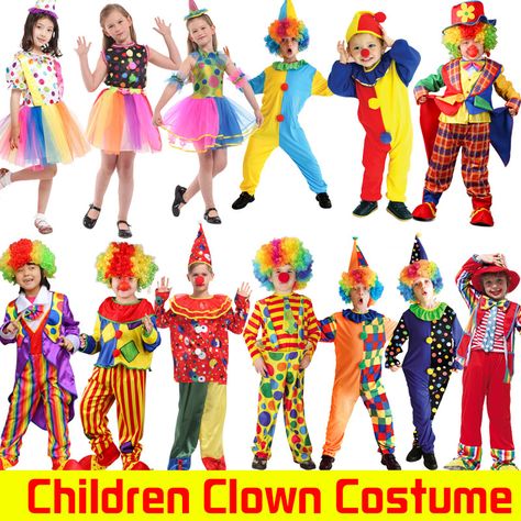 >> Click to Buy << Halloween Costumes Kids Children Circus Clown Costume  Fancy Fantasia Infantil Cosplay Clothing for Boys Girls Party Dress Up  #Affiliate Circus Costume Kids, Boys Clown Costume, Circus Clown Costume, Girl Clown Costume, Halloween Costumes Kids, Dress Up For Boys, Clown Dress, Clown Clothes, Kids Carnival