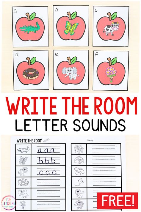 This differentiated apple beginning sounds write the room activity is perfect for fall literacy centers in preschool and kindergarten. Apple Literacy Activities, Sounds Write, Fall Literacy Centers, Kindergarten Architecture, Apple Kindergarten, Activity Kindergarten, Alphabet Activity, Literacy Centers Kindergarten, Kindergarten Reading Activities