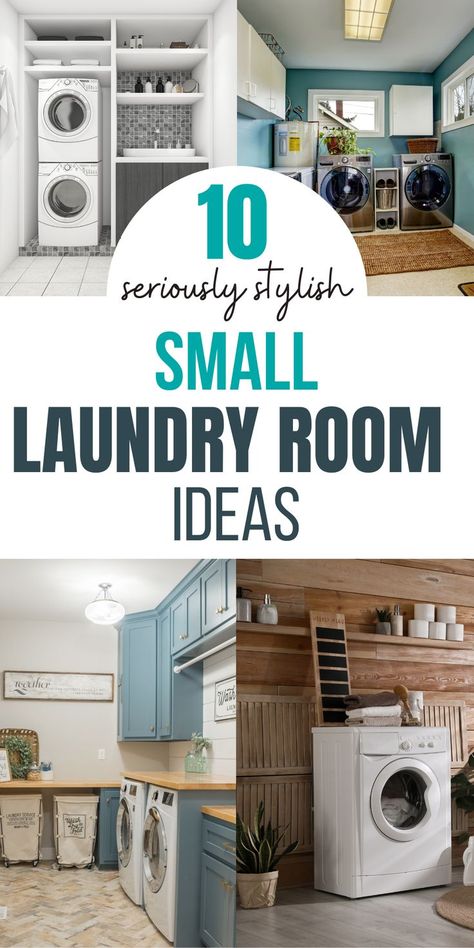 Laundry Room Without Sink, One Wall Laundry Room Ideas, Simple Laundry Room Ideas Small Spaces, Small Laundry Room Wallpaper, Top Loader Laundry Room Small Spaces, Galley Laundry Room Ideas, Farmhouse Decor Ideas Living Room, Small Laundry Room Cabinet Ideas, Bedroom Rustic Farmhouse