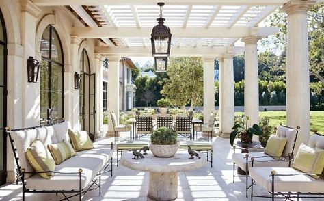 Italian Inspired Home, Casa Country, Outdoor Rooms, Architectural Digest, Amalfi, Future House, Outdoor Dining, Outdoor Patio, Living Area