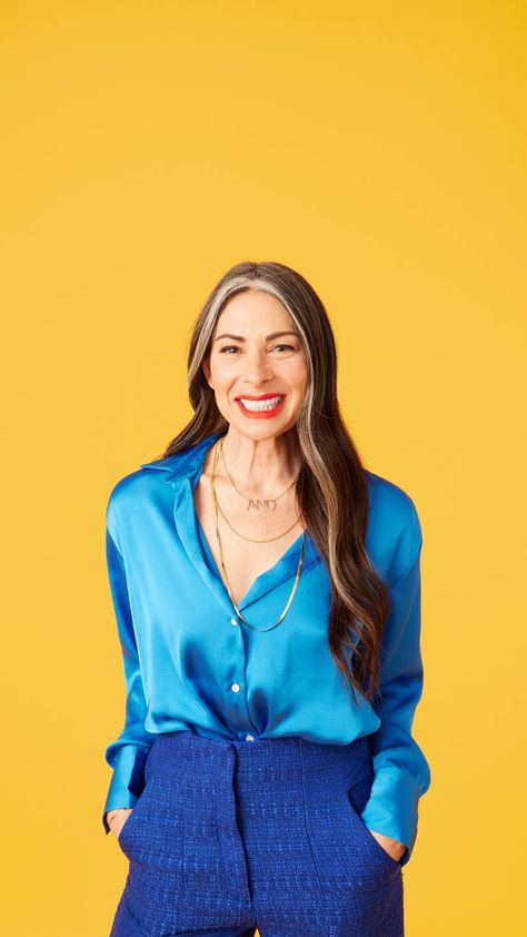 Midlife Magic with Stacy London Stacey London Hair, Stacey London, Pinterest Live, Pinterest Tv, London Hair, Stacy London, Grey Curly Hair, Financial Life Hacks, Body Ache