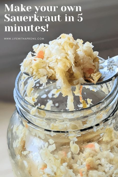 Homemade Sourkraut, Easy Sauerkraut, Easy Sauerkraut Recipe, Boiled Cabbage, Sour Cabbage, Sauerkraut Recipe, Easy Canning, Canning 101, Homemade Sauerkraut