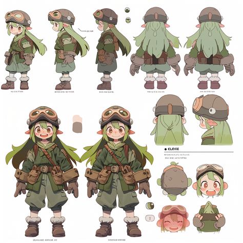 Game Art Characters Design, Concept Art Turnaround, Video Game Concept Art Character Design, Farm Character Design, Village Character Design, Gnome Character Design, Traveler Character Design, Detailed Character Sheet, Made In Abyss Art