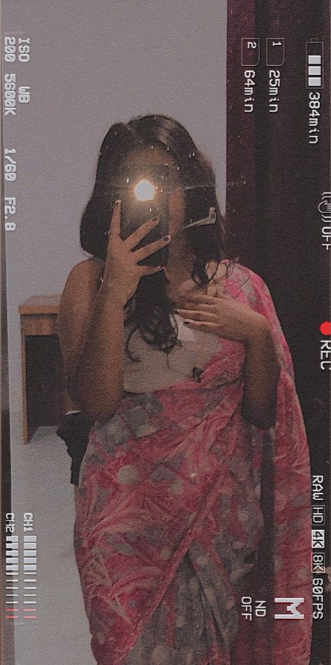 Cafe With Friends Aesthetic Indian, Mirror Selfie In Saree Asthetic, Saree Snapchat, Saree Mirror Selfie Poses, Desi Ootd, Hidden Pics, Saree Aesthetic, Collage Photo Frame Design, Saree Poses