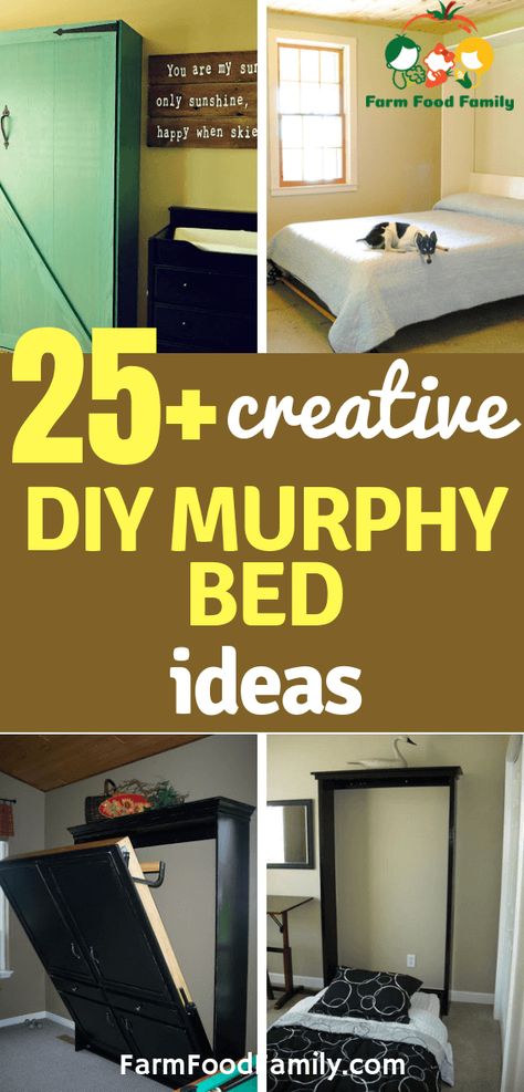 25+ Creative DIY Murphy Bed Ideas and Plans For 2022 Murphy Bed Office Combo, Diy Murphy Bed Ideas, Wall Bed Diy, Murphy Bed Office, Murphy Bed Plan, One Room Flat, Diy Murphy Bed, Murphy Bed Ideas, Murphy Bed Kits