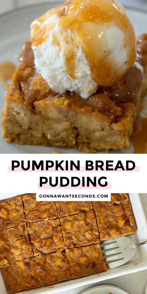 Pumpkin Bread Pudding Recipe, Best Pumpkin Desserts, Homemade Pumpkin Bread, Instant Pot Pumpkin, Best Bread Pudding Recipe, Pumpkin Bread Easy, Pumpkin Bread Pudding, Bread Puddings, Pumpkin Custard