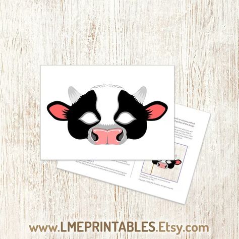 Cow Mask Printable Halloween Costume Black White Animal Farm Animals Paper Craft Spotted Party Masks Adult Kid Birthday Storytelling Masks - Etsy Animals Paper Craft, Cow Mask, Printable Animal Masks, Halloween Costume Black, Mask Printable, Farm Animal Party, Dog Mask, Party Masks, Bird Masks