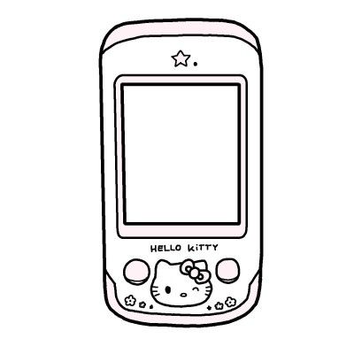 Hello Kitty Camera Template, Hello Kitty Template Free Printable, Crafts Hello Kitty, Sanrio Png, Paper Phone, Diy Hello Kitty, Hello Kitty Phone, Hello Kitty Colouring Pages, Hello Kitty Printables