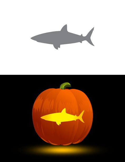 Printable Simple Shark Pumpkin Stencil Shark Carved Pumpkin, Shark Pumpkin Carving Stencil, Shark Pumpkin Carving, Shark Pumpkin, Pumpkin Carve, Pumpkin Patterns, Pumkin Carving, Easy Pumpkin Carving, Pumpkin Carvings Stencils