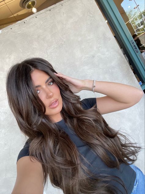 Dimensional Brunette Chocolate Brown, Brunette Hair For Fair Skin, Rich Medium Brown Hair Color, Dark Cool Brunette Hair, Russian Brown Hair, Brown Hair For Green Eyes And Fair Skin, Brunette Hair With Blue Eyes, Dark Brown Hair With Extensions, Dark Brown Hair Light Skin