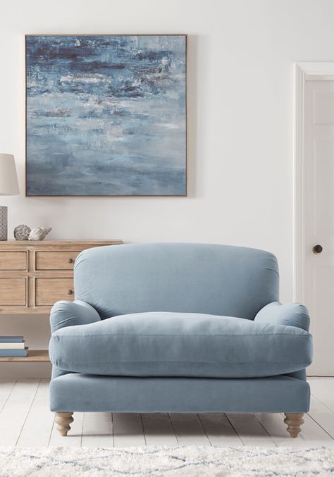 Oversized Armchair, Latest Sofa Designs, Modern Coastal Decor, Home Decor Brand, Country House Interior, Coastal Living Rooms, Interiors Magazine, Beautiful Sofas, Traditional Home