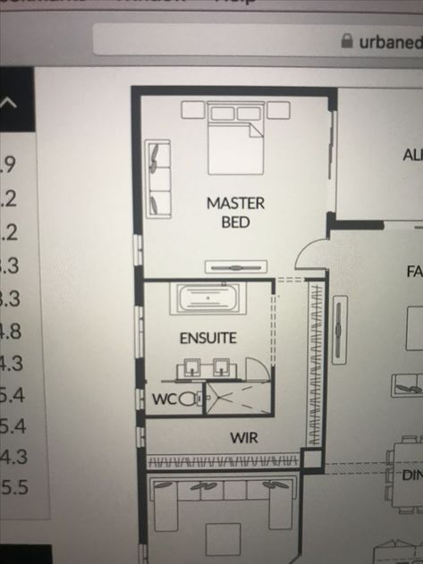 Master And Ensuite Layout, Ensuite Plans Layout, Ensuite Layout Ideas, Ensuite And Wir Layout, Ensuite And Wardrobe Layout, Ensuite Bathroom Layout Floor Plans, Ensuite Bedroom Ideas Layout, Master Bath Ensuite, Masterbedroom En Suite