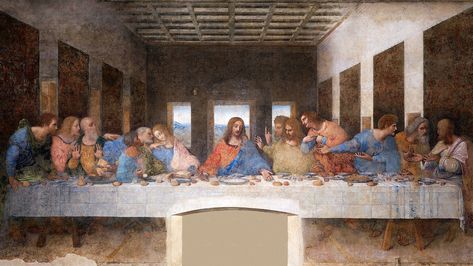 The Last Supper desktop wallpaper, HD background, Leonardo da Vinci | premium image by rawpixel.com Last Supper Painting, Da Vinci Last Supper, The Last Supper Painting, Giorgio Vasari, Istoria Artei, Most Famous Paintings, Francisco Goya, Caspar David Friedrich, The Last Supper