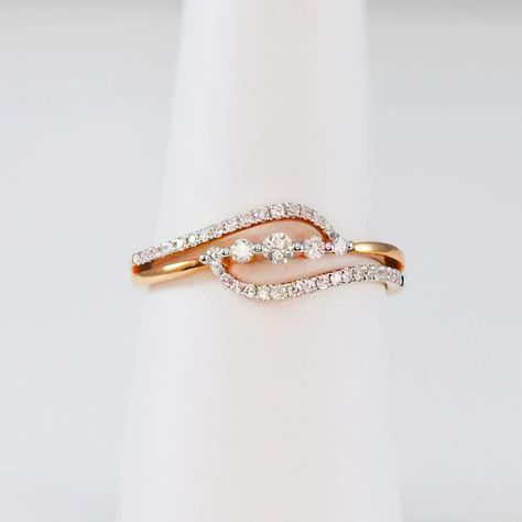 Diamond Swirling Fern Ring in 18k Rose Gold - (#24-HRDIA002148) - Divine & Timeless Jewelry. #jewelry #ring #weedingrings #bestrings #giftideas #bestgift #giftforher #giftforbelovedone #giftideas2021 #jewelryhouse Latest Ring Designs, Couple Ring Design, Gold Finger Rings, Ring Jewellery Design, Fancy Rings, Gold Rings Fashion, Gold Chains For Men, Gold Ring Designs, Gold Rings Jewelry