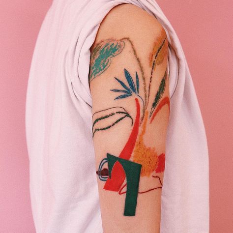 Matisse Tattoo, Best Tattoos For Women, Plant Tattoo, Modern Tattoos, Line Work Tattoo, Book Tattoo, Abstract Tattoo, Tattoo Machine, Line Tattoos