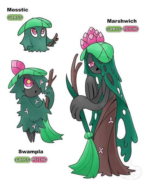 Swamp Witch, Fake Pokemon, Witch Style, Pokemon Fakemon, Pokemon Fake, Pokemon Fusion Art, Everyone Has A Story, Pokemon Regions, Pokemon Breeds