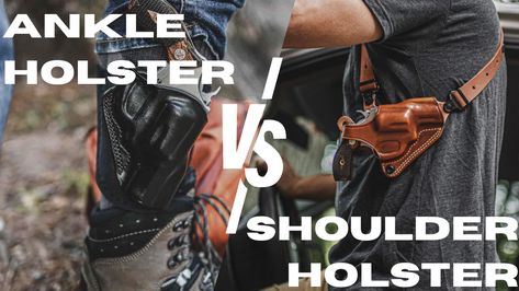 When it comes to concealed carry, selecting the right holster is crucial for ensuring comfort, accessibility, and concealment. Two of the most popular holster types for concealed carry are ankle holsters and shoulder holsters. Both offer distinct advantages and drawbacks, depending on the user's needs and preferences. In this blog, we’ll break down the pros and cons of each, helping you decide which is the best fit for your concealed carry setup. Ankle Holster, Shoulder Holster, Pros And Cons, Low Profile, Carry On, Log