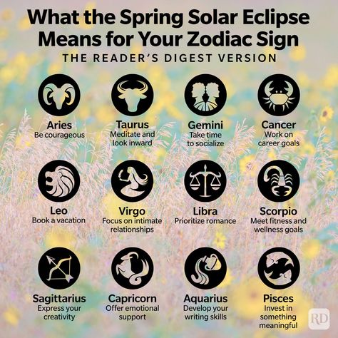 What This Spring’s Solar Eclipse Means for Your Zodiac Sign Solar Eclipse Meaning, Eclipse Meaning, Witchy Things To Do During A Solar Eclipse, Solar Eclipse Astrology, Lunar Eclipse In Pisces, Eclipse Astrology, Friendship Rules, Total Solar Eclipse Witchcraft, Witchy Solar Eclipse